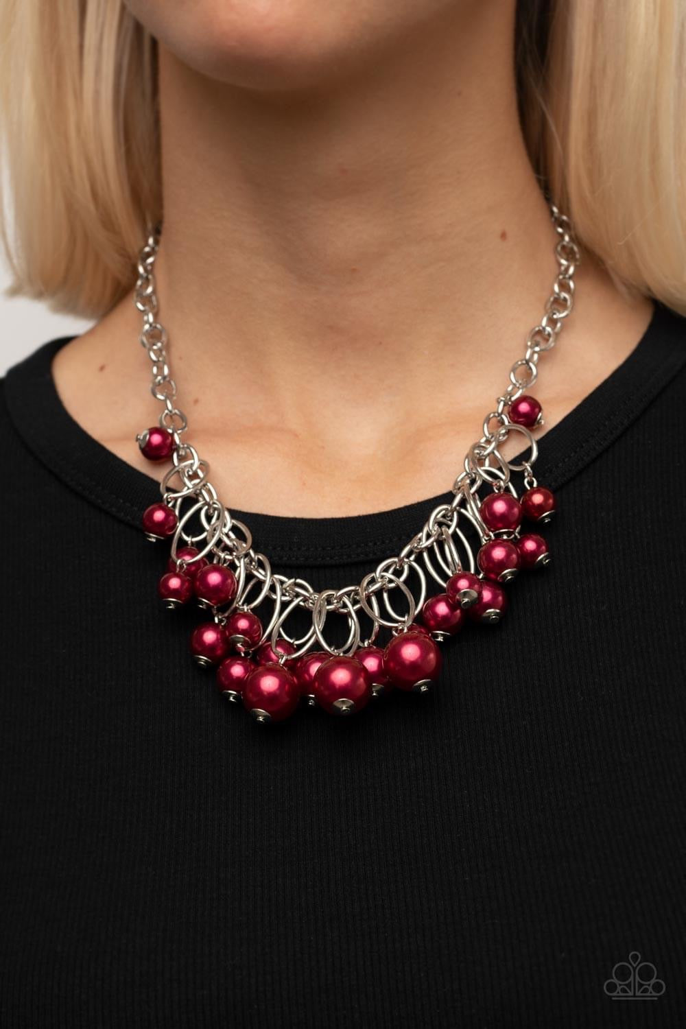 Best Decision Ever - Red Paparazzi Necklace – Jazzy Bling Jewels LLC
